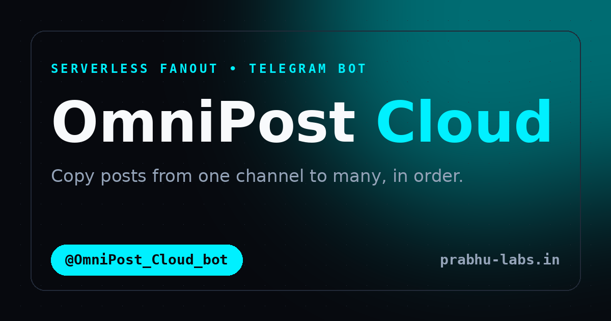 OmniPost Cloud preview